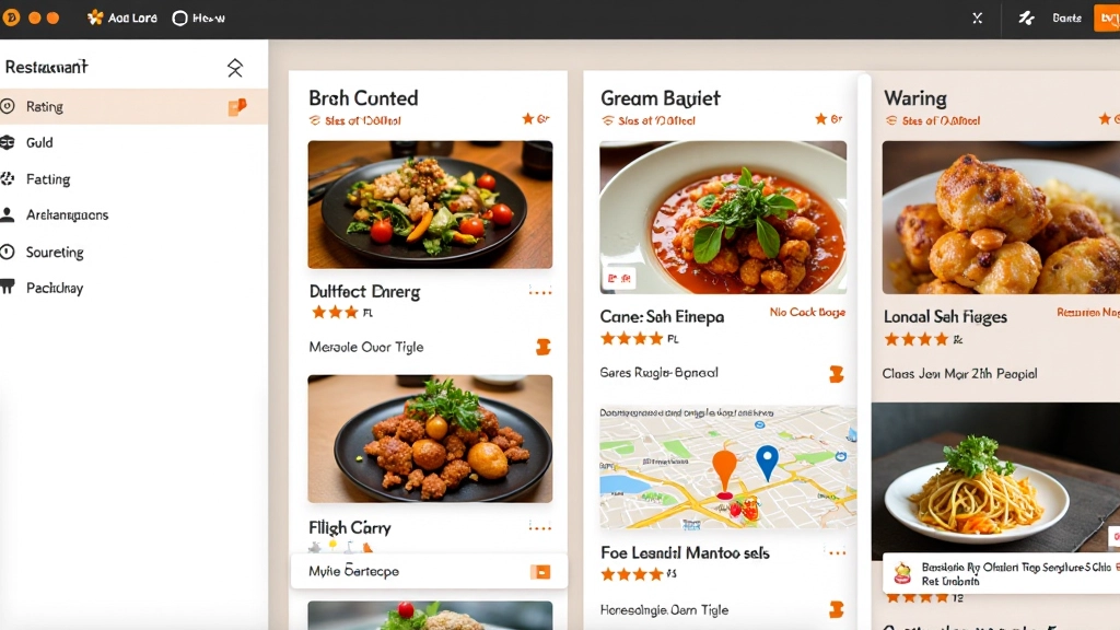 Restaurant directory interface